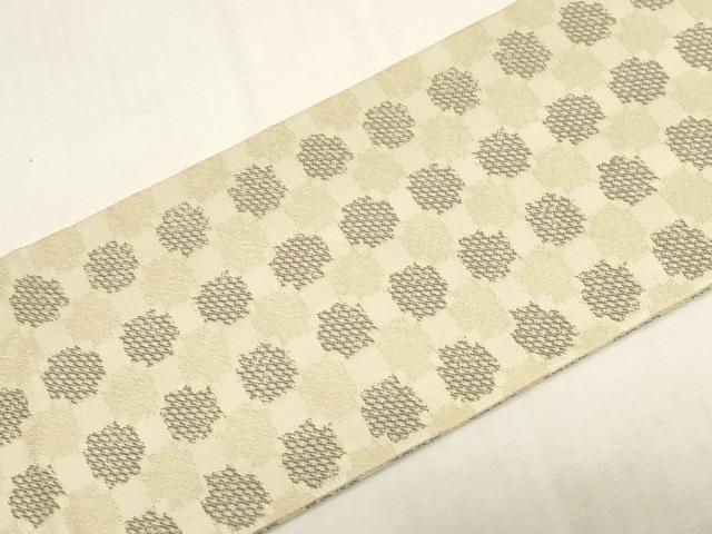 平和屋着物●京都・西陣 織元ブランド 秦流舎 全通柄九寸名古屋帯 幾何学文 正絹 逸品 CABG2820dy