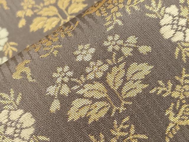平和屋着物●九寸名古屋帯 花鳥文 金糸 正絹 逸品 CABG2823dy