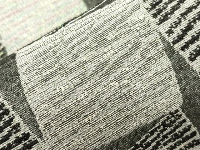 平和屋着物●「美しいキモノ」お馴染みのメーカー となみ織物 両面 六通柄袋帯 色紙文 銀糸 正絹 逸品 CABG2870dy