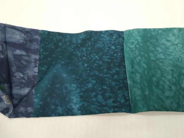 平和屋着物●九寸名古屋帯 絞り 草花文 正絹 逸品 CABG2927dy