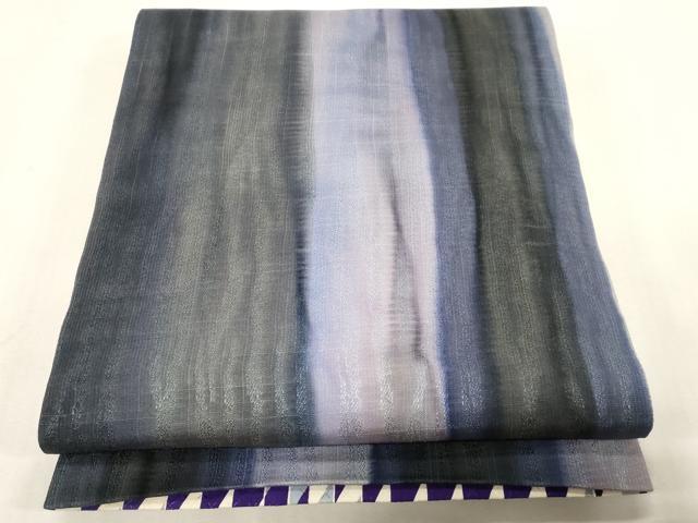 平和屋着物●両面 全通柄袋帯 幾何学文 正絹 逸品 未使用 CABG2937dy