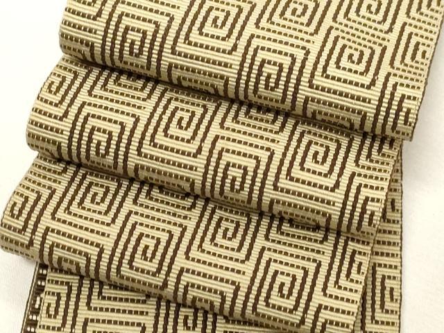 平和屋着物○男性 本場筑前博多織 角帯 間道 正絹 逸品 DABE5231ps 平和屋