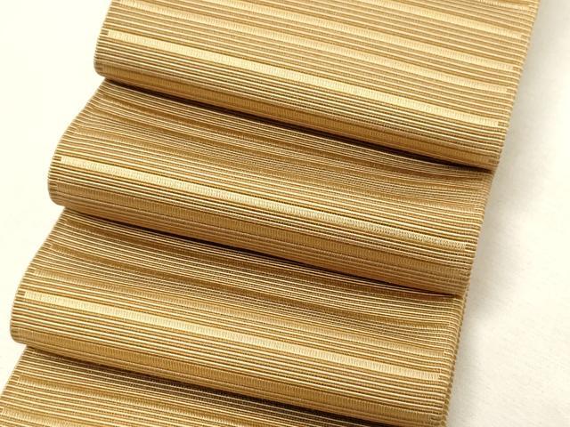 平和屋着物●男性 本場筑前博多織 角帯 横段文 正絹 逸品 未使用 CABG2954dy