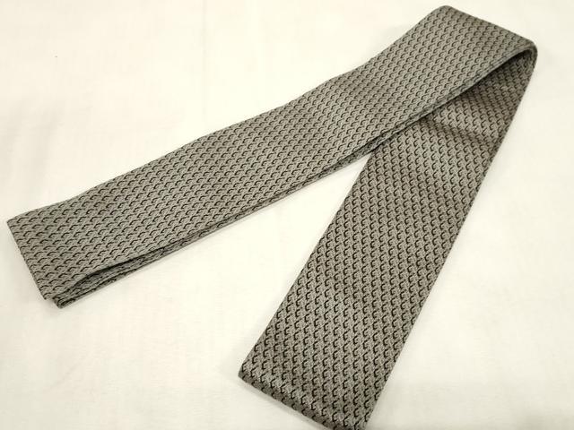 平和屋着物●男性 角帯 幾何学文 正絹 逸品 未使用 CABG2956dy