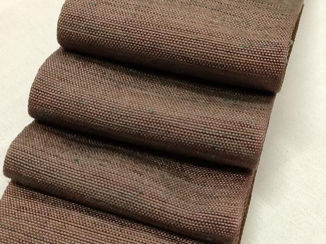 平和屋着物●男性 両面 角帯 紬地 霞文 正絹 逸品 CABG2964dy