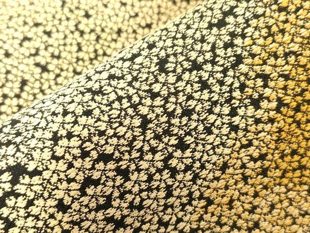 平和屋着物●西陣の老舗アート裕(津村織物)二代目・津村千太郎 六通柄袋帯 唐織 小桜文 黒地 上代38万 正絹 逸品 CABG2978dy