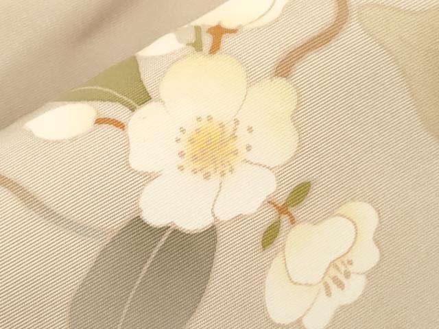 平和屋着物●京友禅 才勝精秀 塩瀬 九寸名古屋帯 草花文 正絹 逸品 CABG2982dy