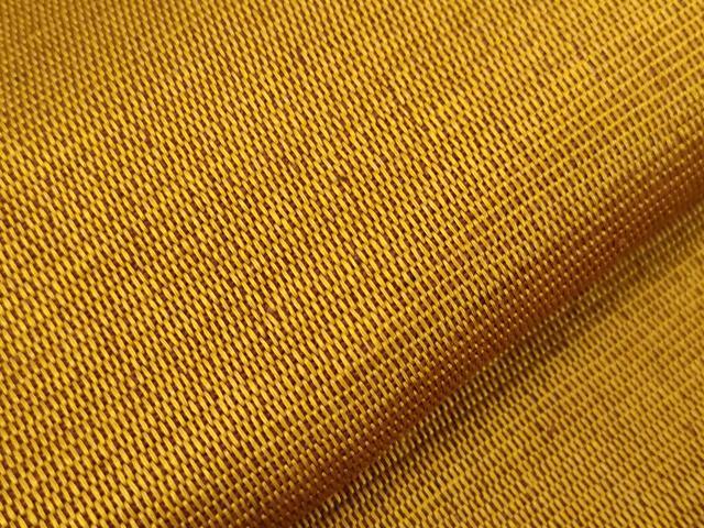 平和屋着物●本場黄八丈 紬 八寸名古屋帯 黄唐茶色 正絹 逸品 CABG2990dy