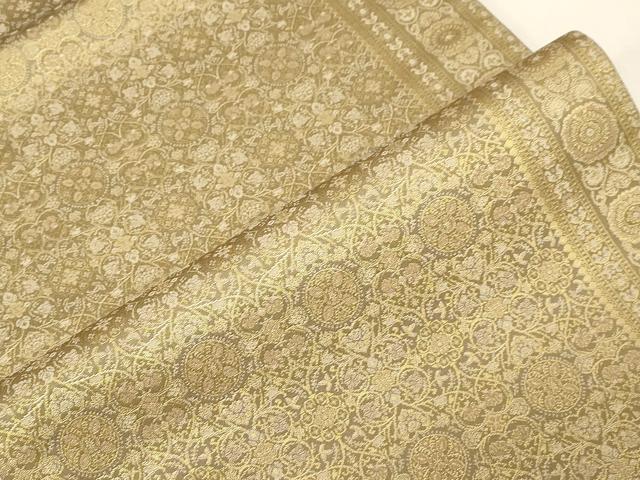 平和屋着物●西陣織 陰山織物謹製 箔屋清兵衛 全通柄袋帯 草木染 幾何学文 金糸 正絹 逸品 CABG3026dy
