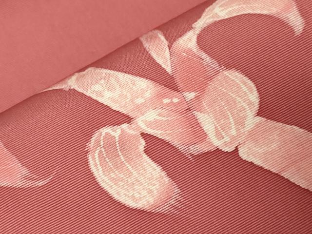 平和屋着物●塩瀬 九寸名古屋帯 作家物 ろうけつ染め 草花文 金彩 正絹 逸品 CABG3061dy