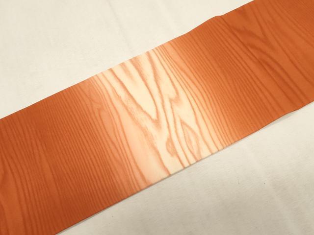 平和屋着物●東京友禅 熊谷好博子 塩瀬 九寸名古屋帯 杢目文 正絹 逸品 CABG3063dy