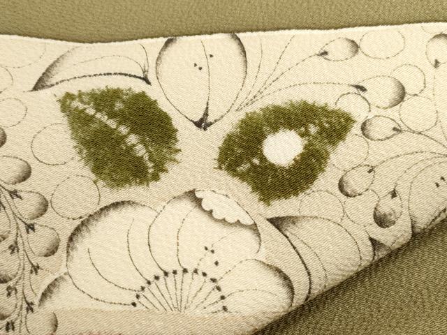 平和屋着物●京都府指定無形文化財 染色作家 小倉建亮の弟子 市瀬史郎 九寸名古屋帯 辻が花 手描き 鬼しぼ縮緬 正絹 逸品 CABG3065dy