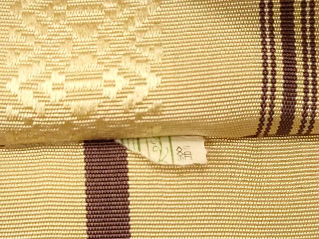 平和屋着物●本場筑前博多織 半幅帯 献上 正絹 逸品 CABG3124dy