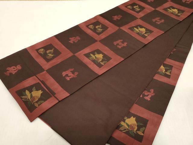 平和屋着物●名門木屋太 今河織物 六通柄袋帯 成り物 正絹 逸品 CABG3197dy