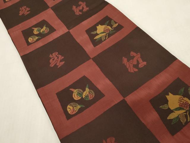 平和屋着物●名門木屋太 今河織物 六通柄袋帯 成り物 正絹 逸品 CABG3197dy