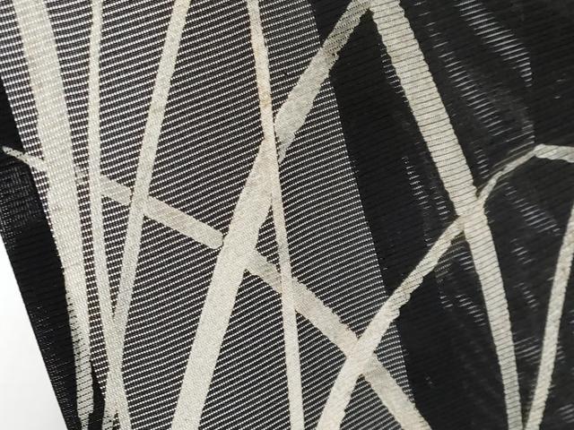 平和屋着物*夏物 訪問着 絽 すすき 黒地 正絹 逸品 CABG3222tx