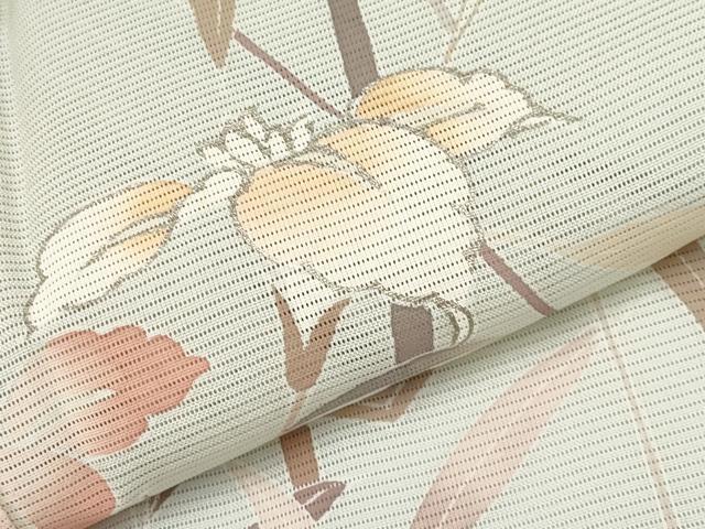 平和屋着物*夏物 訪問着 絽 流水草花文 暈し染め 正絹 逸品 CABG3226tx