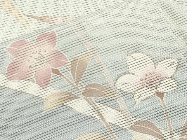 平和屋着物*夏物 訪問着 絽 流水草花文 暈し染め 正絹 逸品 CABG3226tx