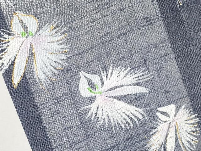 平和屋着物*夏物 訪問着 手描き 鷺草 金彩 やまと誂製 CABG3228tx