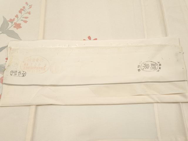 平和屋着物*夏物 訪問着 絽 枝花文 銀彩 反端付き 正絹 逸品 CABG3230tx