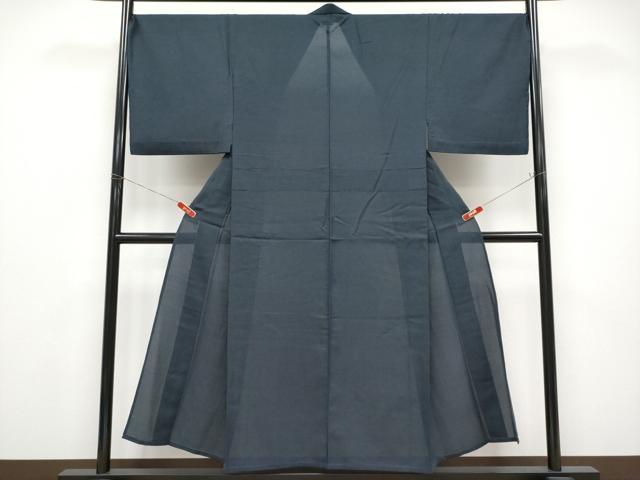 平和屋着物*夏物 男性 お召 十字絣文様 正絹 逸品 CABG3236tx