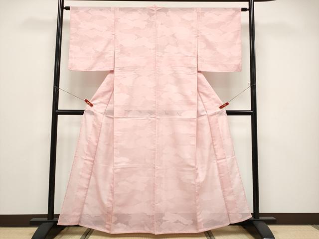 平和屋着物*夏物 色無地 雲重ね紋紗 虹色 正絹 逸品 CABG3239tx