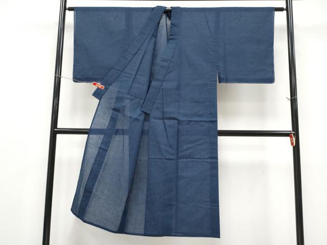 平和屋着物*夏物 男性 紗紬 色無地 青褐色地 未使用 CABG3246tx