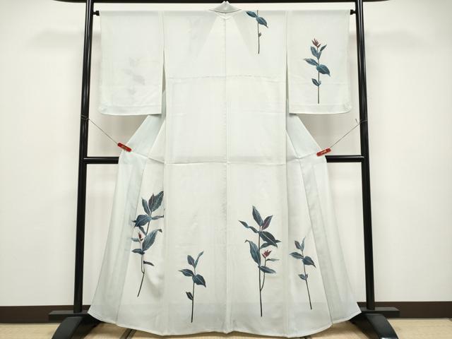 平和屋着物*夏物 訪問着 絽 ろうけつ染め 枝花文 正絹 逸品 CABG3257tx