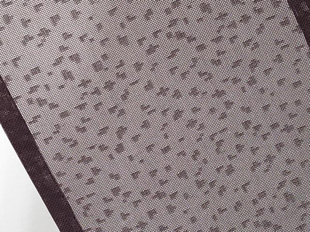 平和屋着物*夏物 色無地 あられ紋紗 黒鳶色 正絹 逸品 未使用 CABG3274tx