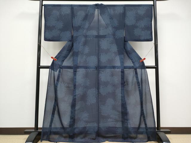平和屋着物*夏物 小紋 紗 乱菊 正絹 逸品 CABG3282tx