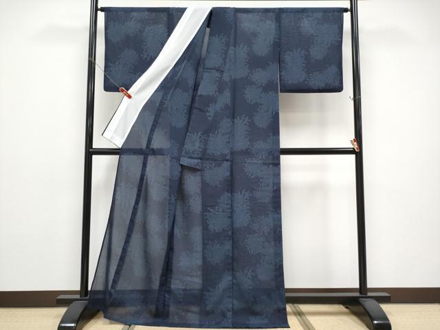 平和屋着物*夏物 小紋 紗 乱菊 正絹 逸品 CABG3282tx