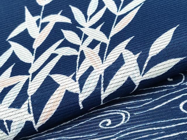 平和屋着物*夏物 訪問着 絽 枝葉文 洗える着物 CABG3299tx