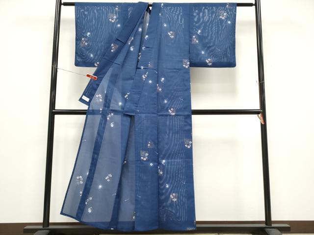 平和屋着物*夏物 小紋 絽 色紙花文 金彩 やまと誂製 洗える着物 CABG3305tx