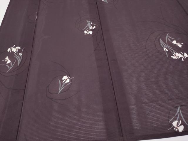 平和屋着物*夏物 小紋 絽 鷺草 洗える着物 CABG3308tx
