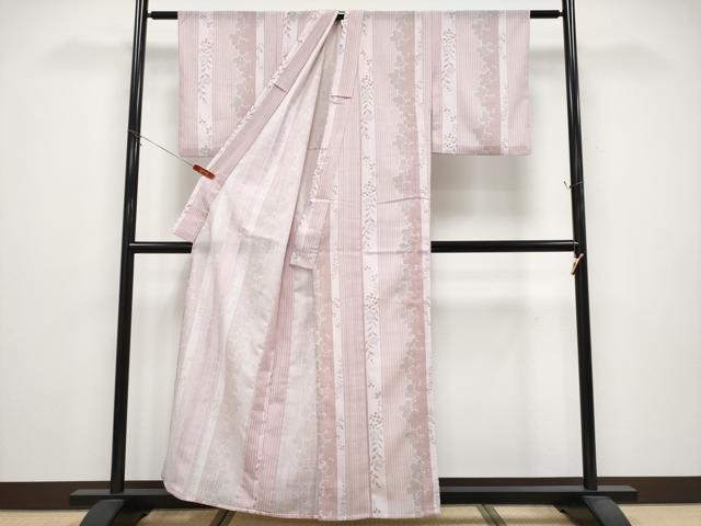 平和屋着物*夏物 小紋 紗 花間道 洗える着物 CABG3309tx