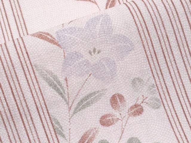 平和屋着物*夏物 小紋 紗 花間道 洗える着物 CABG3309tx