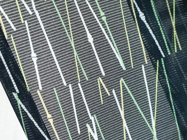 平和屋着物*夏物 小紋 絽 竹並び 洗える着物 未使用 CABG3315tx