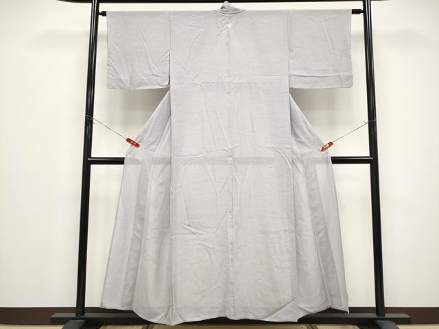 平和屋着物*夏物 色無地 絽 芝草紋紗 牡丹鼠色 正絹 逸品 CABG3328tx