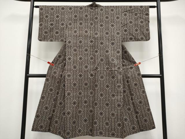 平和屋着物●本場大島紬 龍郷絣 花間道 正絹 逸品 CABG3346tx