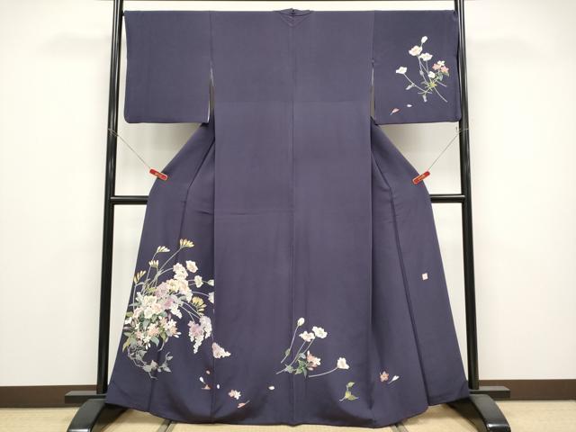 平和屋着物●訪問着 作家物 草花文 正絹 逸品 CABG3354tx