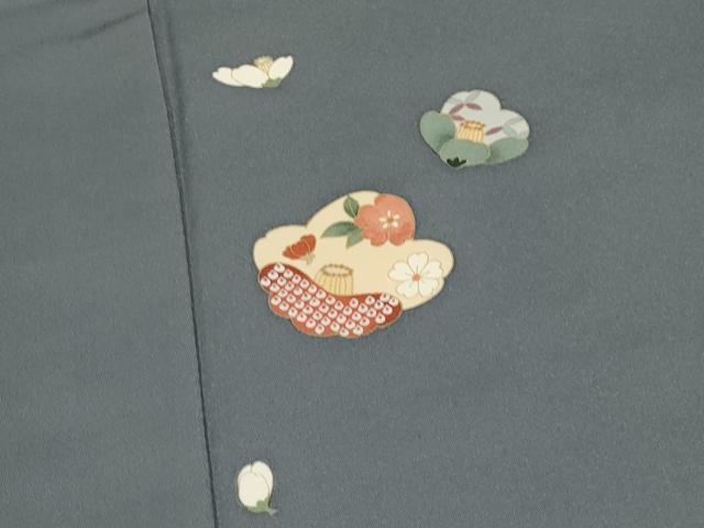 平和屋着物●訪問着 刺繍 椿花文 正絹 逸品 未使用 CABG3360tx