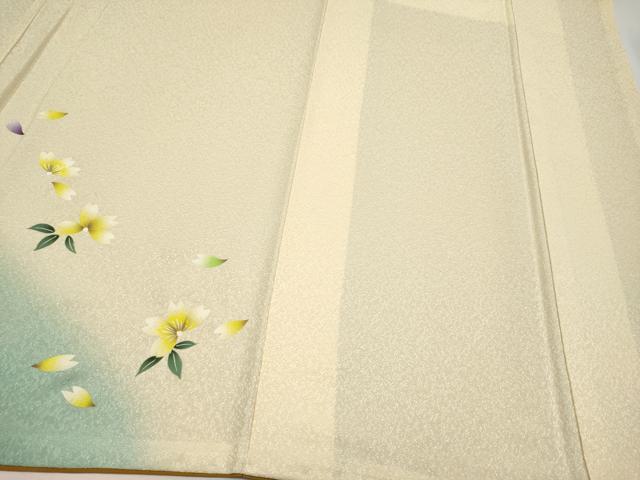 平和屋着物●訪問着 舞桜文 暈し染め 正絹 逸品 CABG3367tx