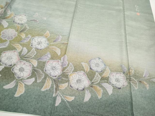 平和屋着物●仙太郎 訪問着 本場大島紬 辻が花 絞り 正絹 逸品 CABG3370tx