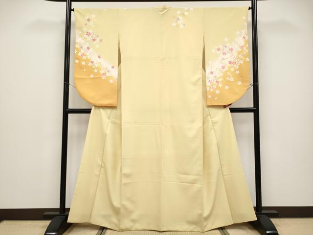 平和屋着物●ファッションブランド hiromichi nakano ヒロミチナカノ 小振袖 二尺袖 舞桜文 暈し染め 洗える着物 CABG3400tx