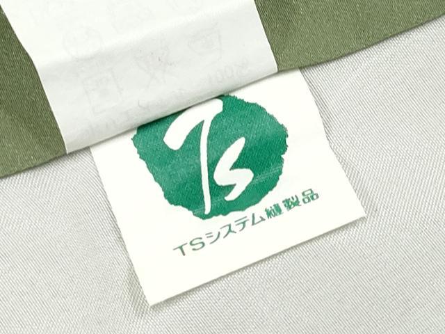 平和屋着物●色無地 柳茶色 洗える着物 CABG3401tx