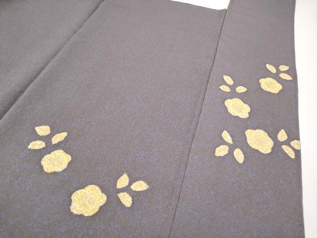 平和屋着物●京友禅の第一人者 松井青々 訪問着 駒刺繍 道長草花文 金彩 正絹 逸品 CABG3406tx