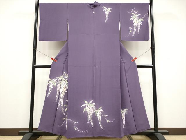 平和屋着物●訪問着 友禅 藤花房 暈し染め 正絹 逸品 CABG3410tx