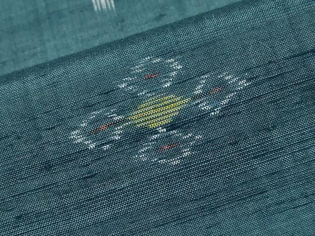 平和屋着物●本場琉球絣 手おり 大城永光作 証紙付き 正絹 逸品 CABG3417tx