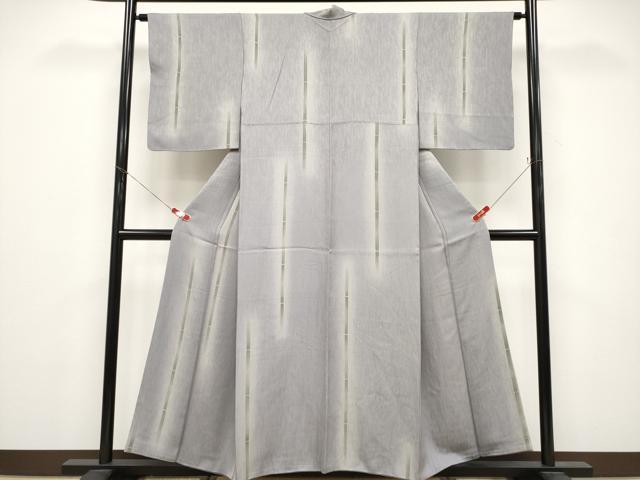 平和屋着物●上質な小紋 竹 暈し染め 正絹 逸品 CABG3420tx