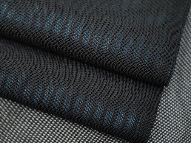 平和屋着物*夏物 小紋 二重紗 縞 正絹 逸品 CABG3445tx